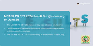 MCAER PG CET 2024 Result Declared @mcaer.org, Get Direct Link Here